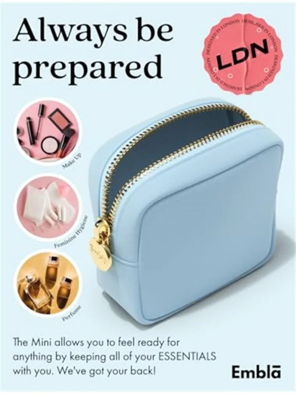 Womens Makeup Bag Travel Cosmetic Pouch Toiletry Organizer Zipper Purse Case